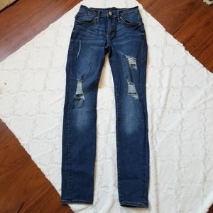 Rock & Republic Berlin Distressed Destructed Skinny Jeans 2